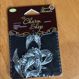 Sweet Beads Silver Angel Wing Charms